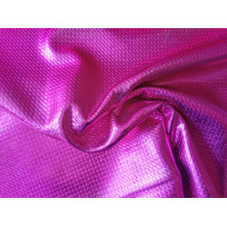 Folienjersey Metallic Webware Waben pink